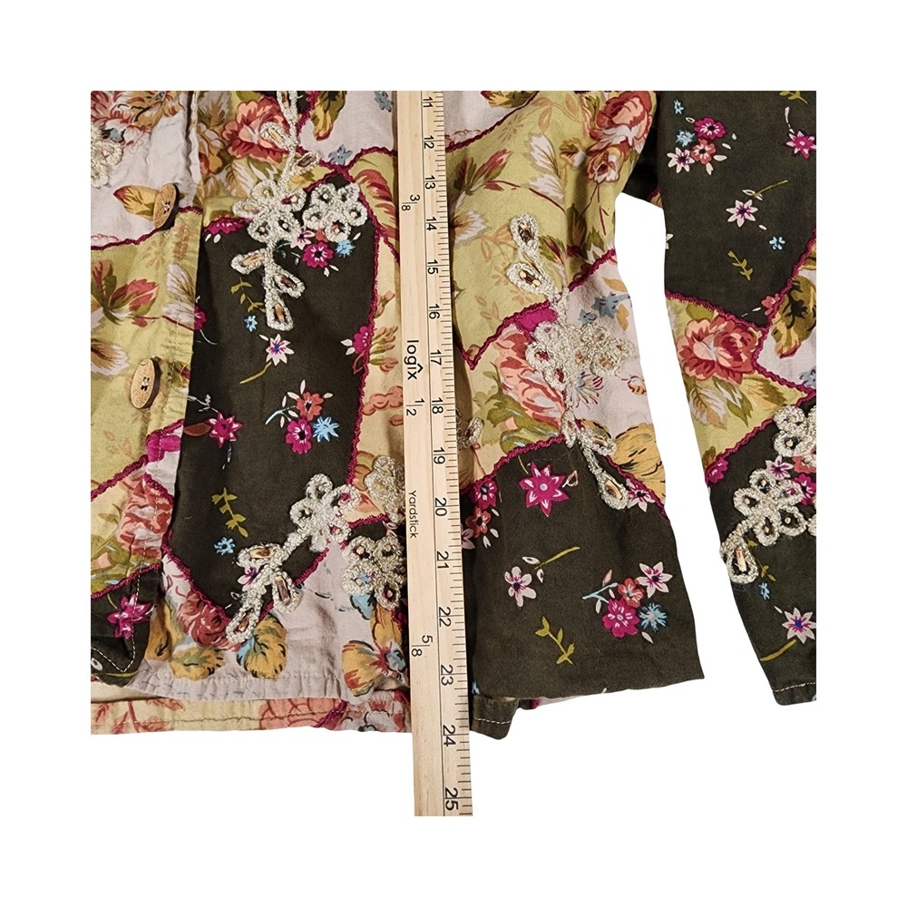 New Direction Floral Patchwork Jacket Womens XL C… - image 7